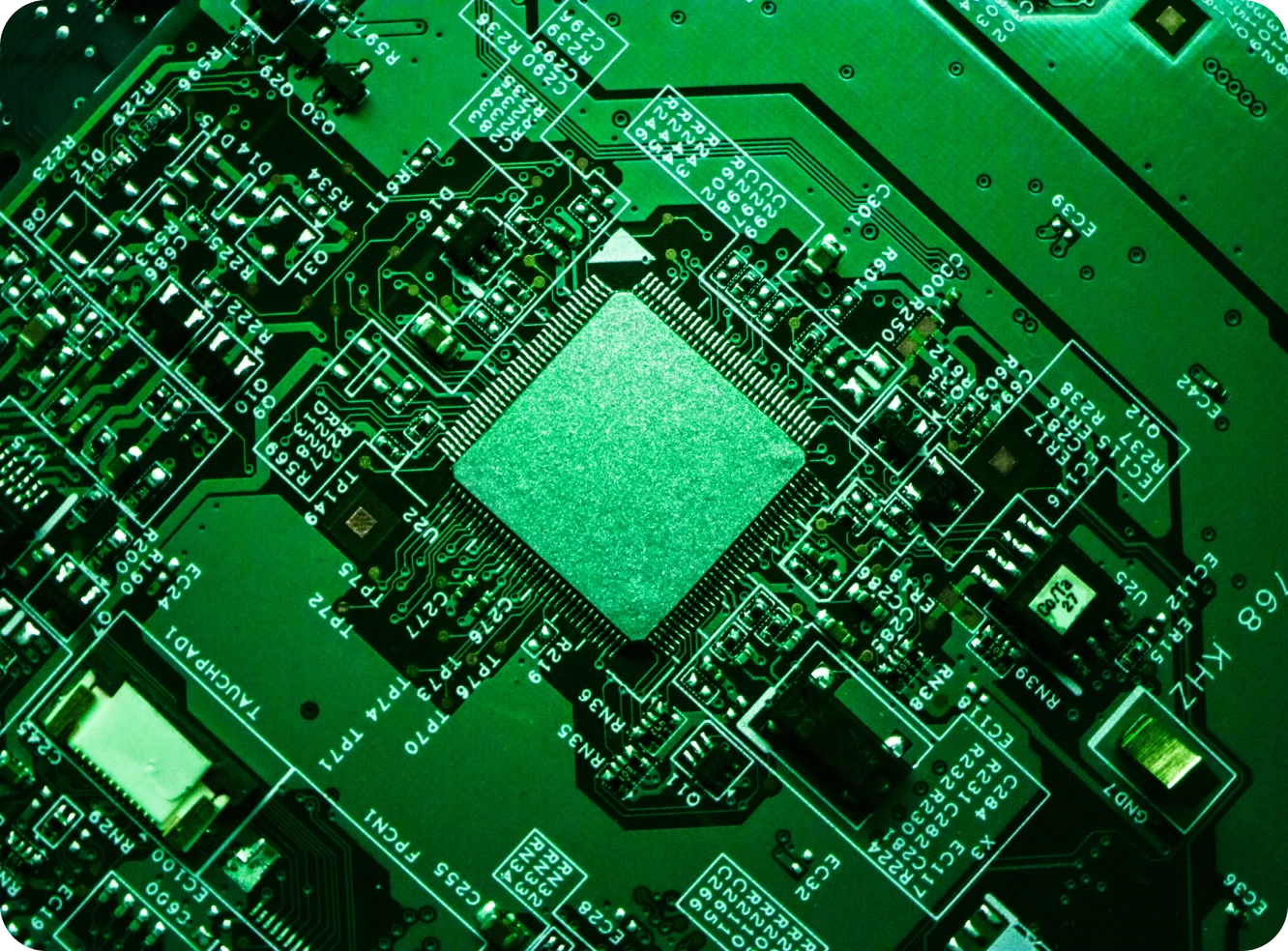 green motherboard